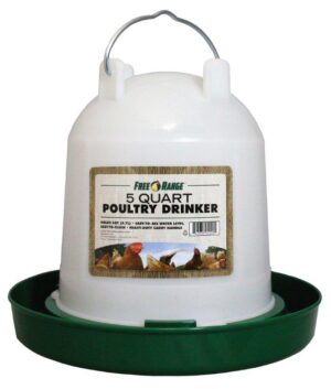 POULTRY WATERER 5QT GRN PLASTIC