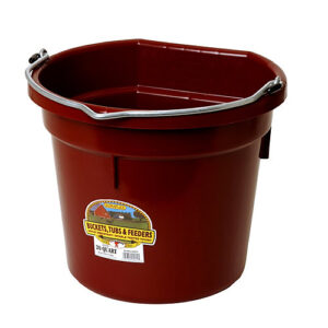 BUCKET FLATBACK 20QT BURGUND LG