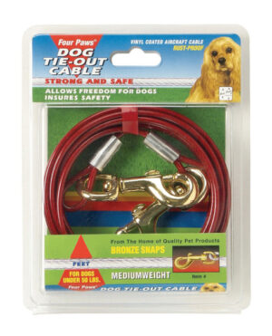 TIE OUT CABLE 10FT  RED