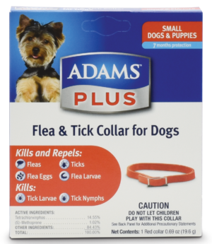 ADAMS DOG F&T COLLAR SML