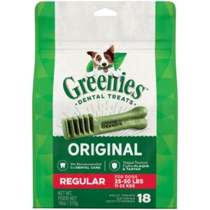 GREENIES REG DOG TREAT 18CT