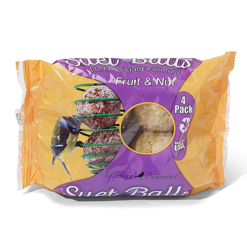 SUET BALL FRUIT/NUT 4PK