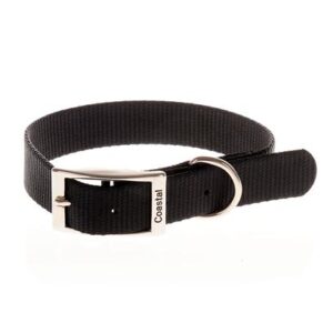 DOG COLLAR SNGL PLY RED 5/8X14"
