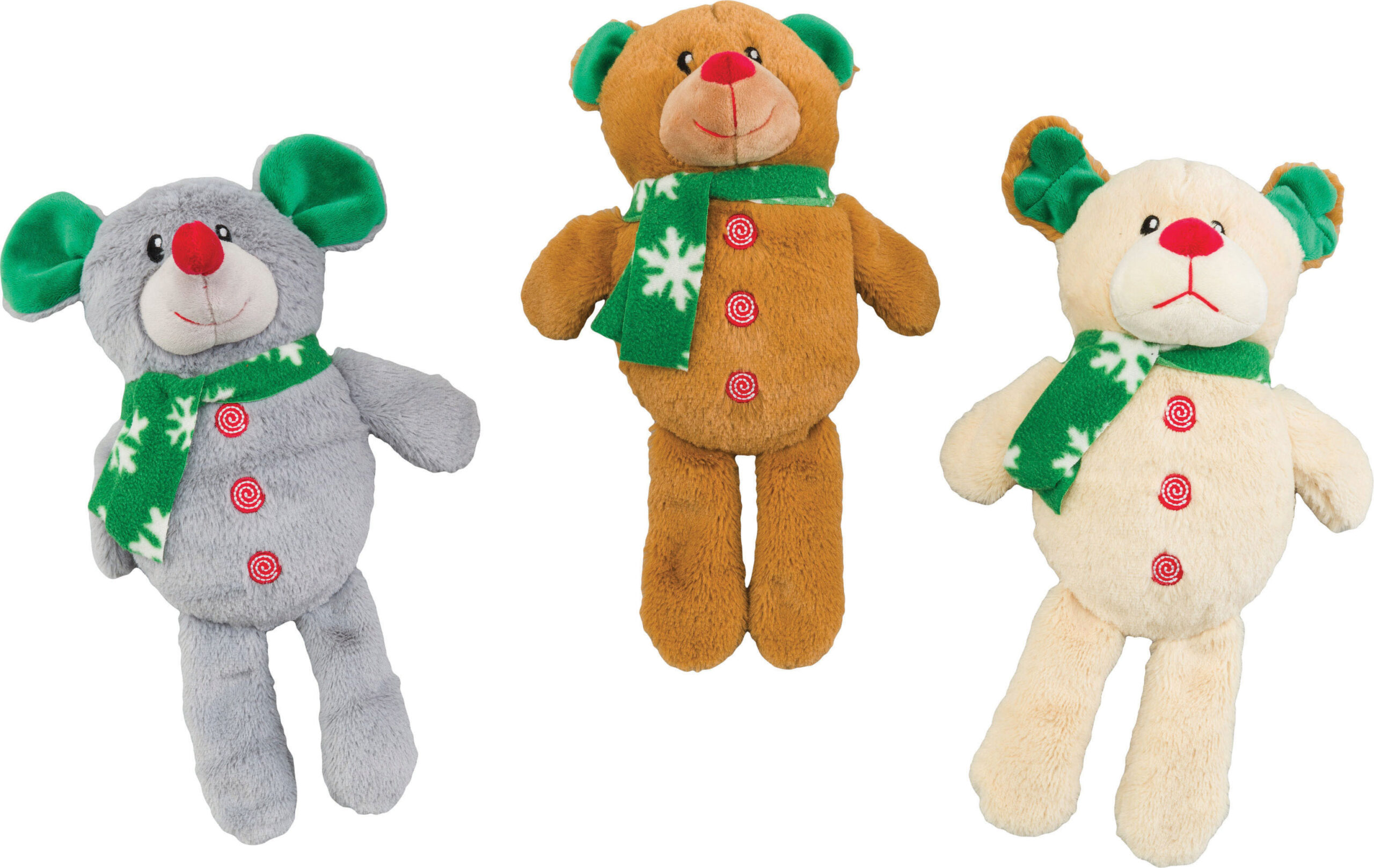 HOLIDAY BEAR/DOG/MOUSE TOY