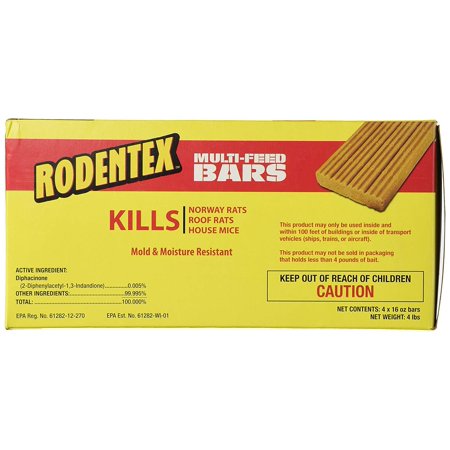 RODENTEX 4 - 1 LB BARS