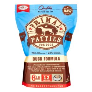 PRIMAL DOG DUCK PATTIES 6 LB