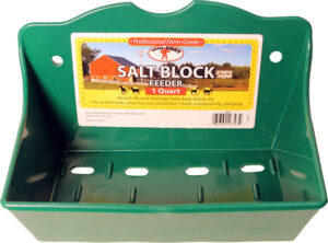 SALT BLOCK FEEDER 1 QT GREEN