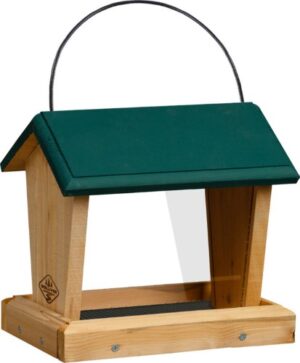 HOPPER FEEDER CEDAR/GREEN