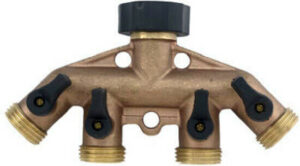 4-WAY BRASS HOSE CONNECTOR
