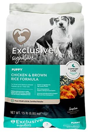 EXCLUSIVE PUPPY CKN/RICE 15LB