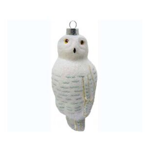 ORNAMENT BIRD SNOW OWL