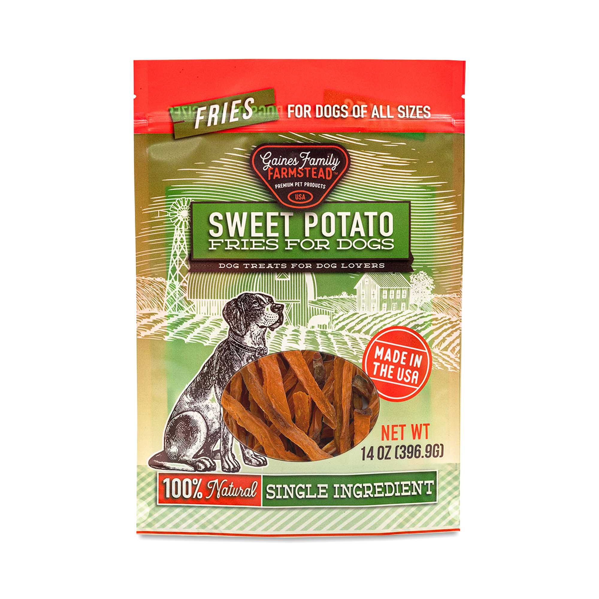 GAINES DOG SWEET POT FRIES 14OZ