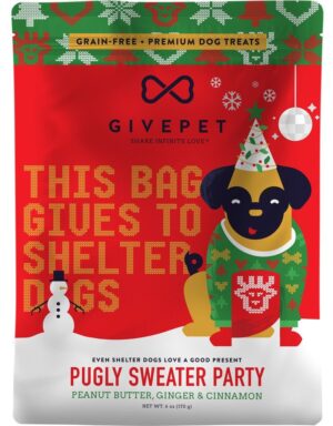 GIVE DOG PUGLY SWEATER 6OZ