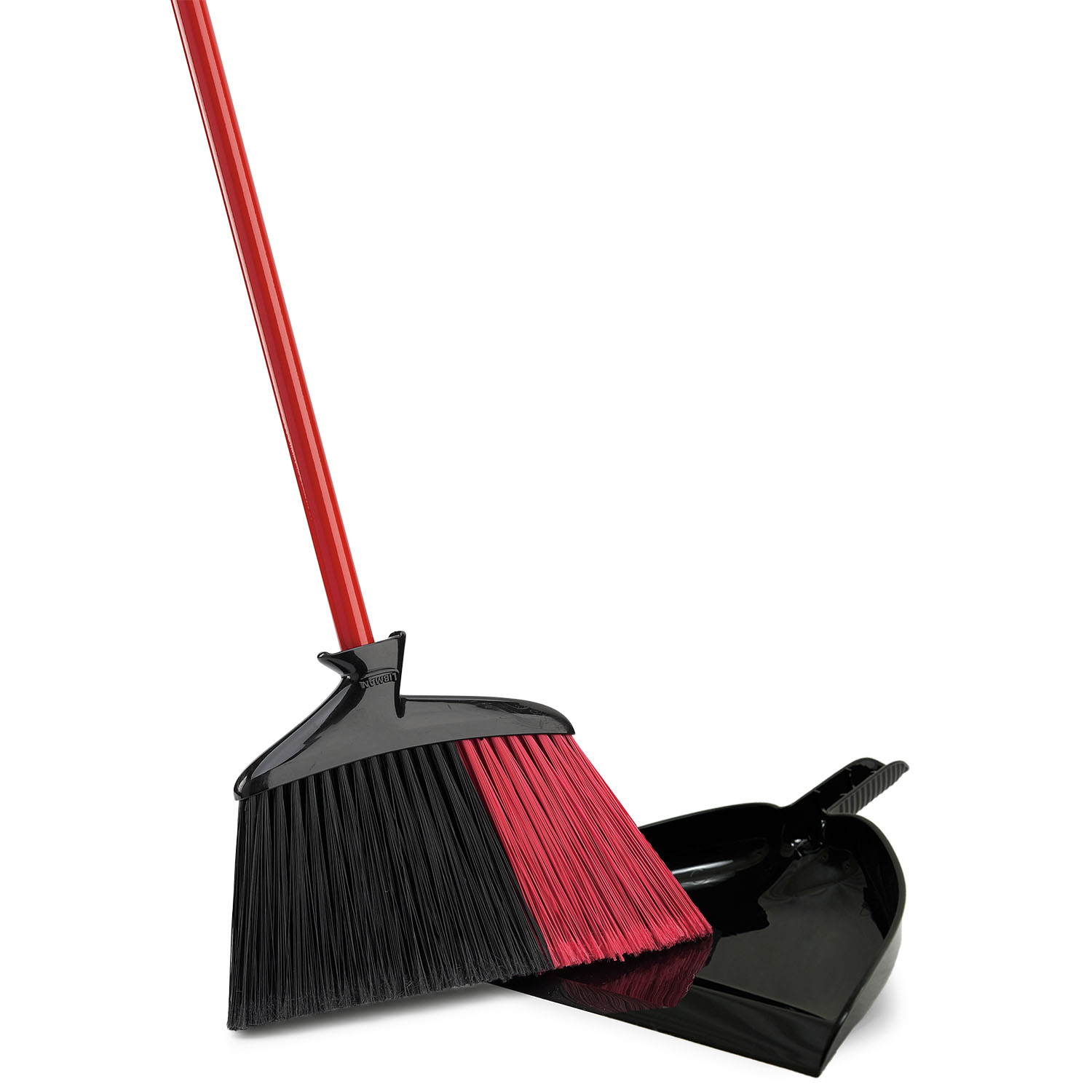ANGLE BROOM DUST PAN RED