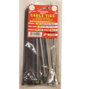 CABLE TIE 8IN CAMO 100 CT
