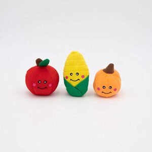 FALL HARVEST MINIZ DOG TOY 3PK S