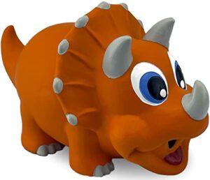 TRICERATOP LATEX DOG TOY