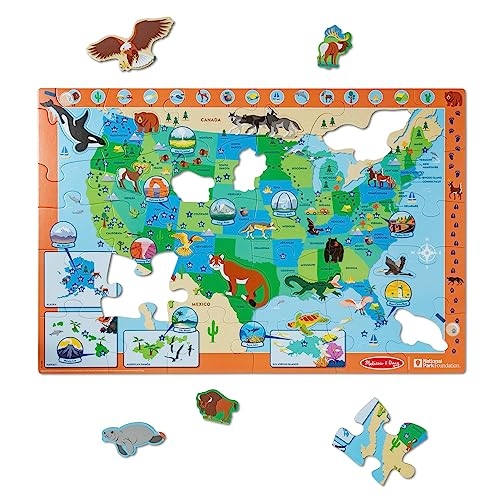 MD NAT PARK USA FLOOR PUZZLE