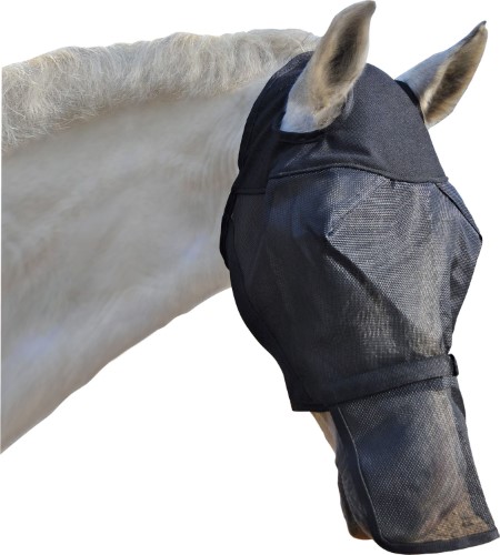FLY MASK US REMOV NOSE W/OEARS H