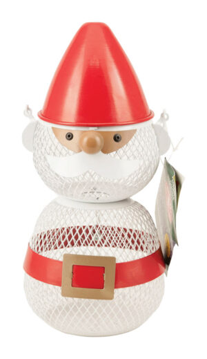 NO/NO GNOME SEED FEEDER RED