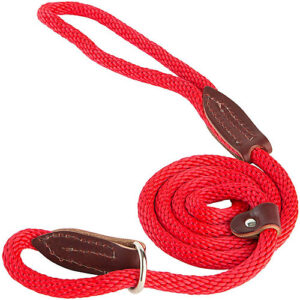 SLIP LOOP ROPE LEAD 6' RED