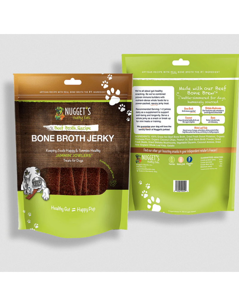 NUG BONE BROTH BF JERKY 10OZ