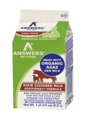 ANSWERS RAW COW MILK .5GAL