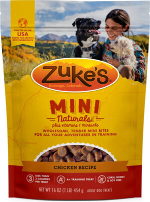 ZUKES DOG MINI NATURAL CKN 1#