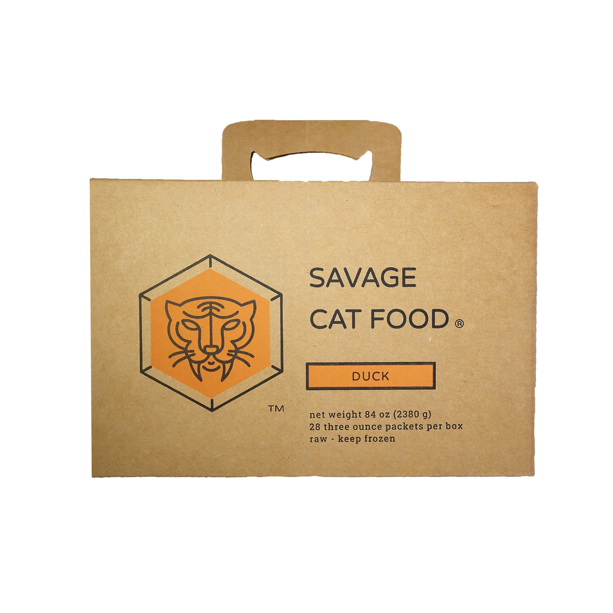 SAVAGE CAT FRZ DUCK 12OZ TUB