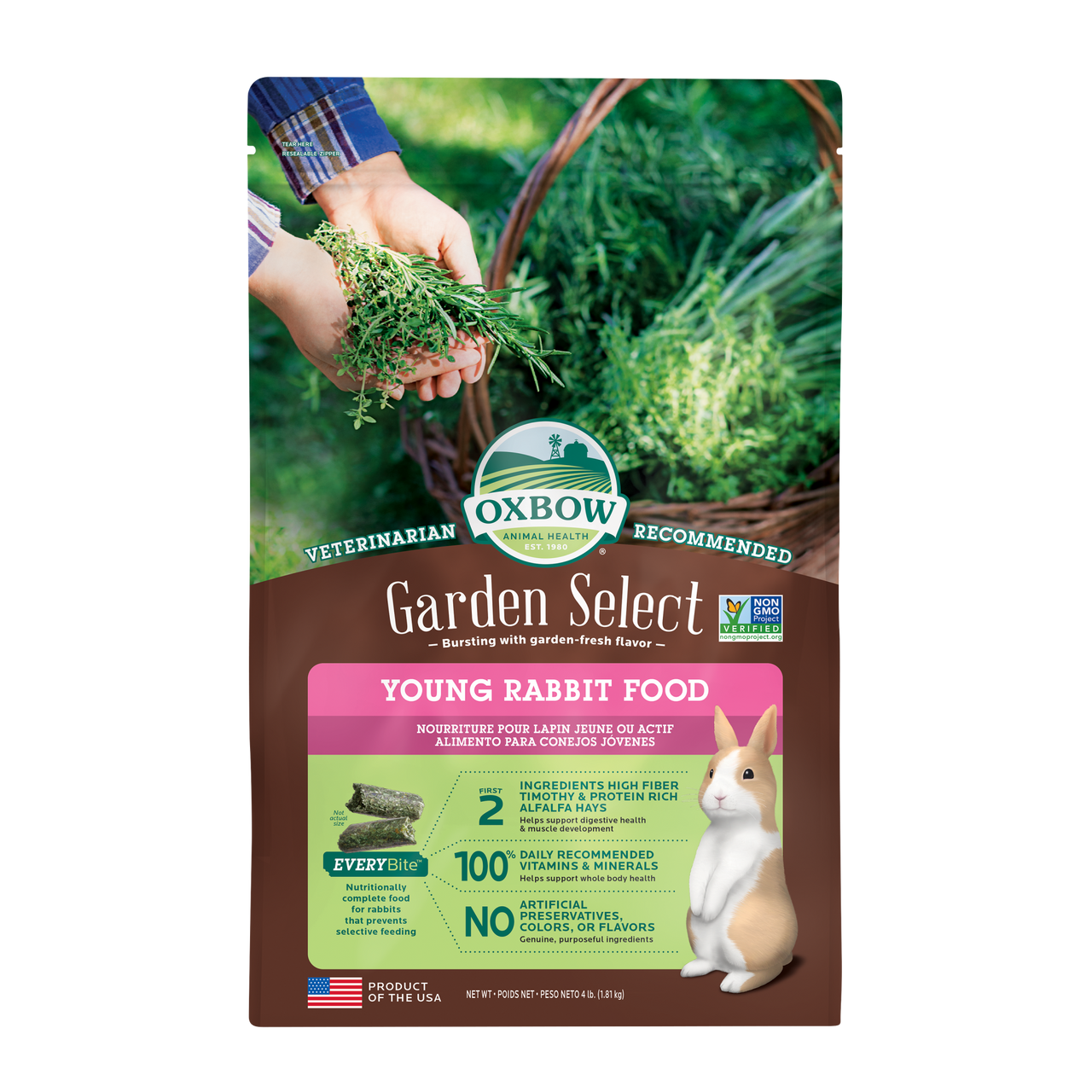 OXBOW GARDEN SEL RABBIT 4LB