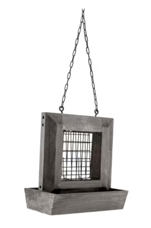 SUET/SEED FEEDER GRAY 1LB