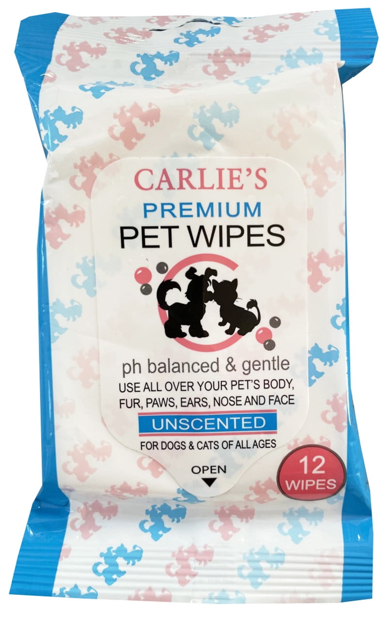 CARLIES PET WIPES 12 PK