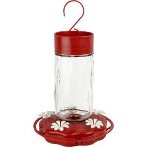 SCARLET SWIRL GLASS HUM FDR 20OZ