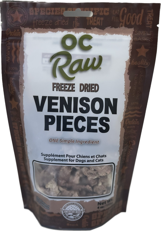 OC RAW DOG FRZ DR VENISON 4OZ