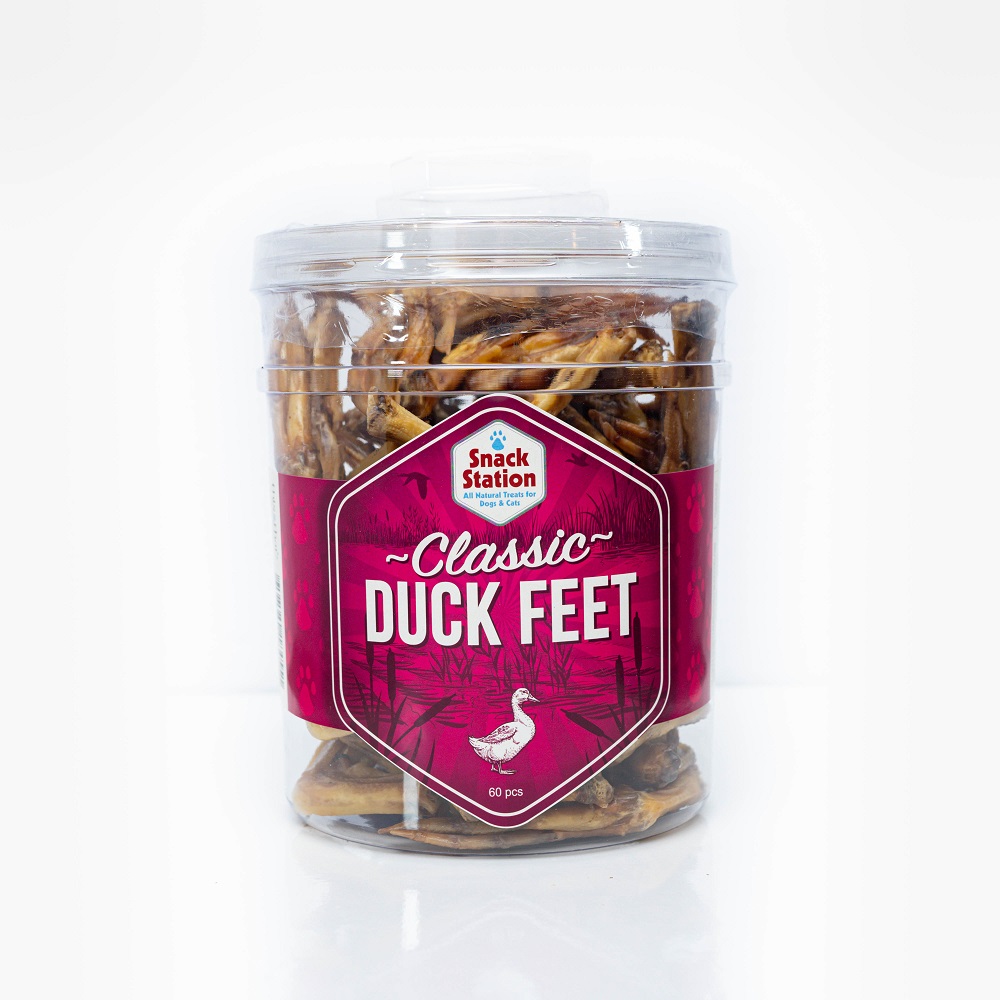 SNACK STATION DUCK FEET 60CT