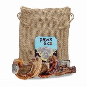 BULLY WRAPPED ANTLER CHEW 6"