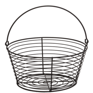 EGG BASKET BLACK LARGE