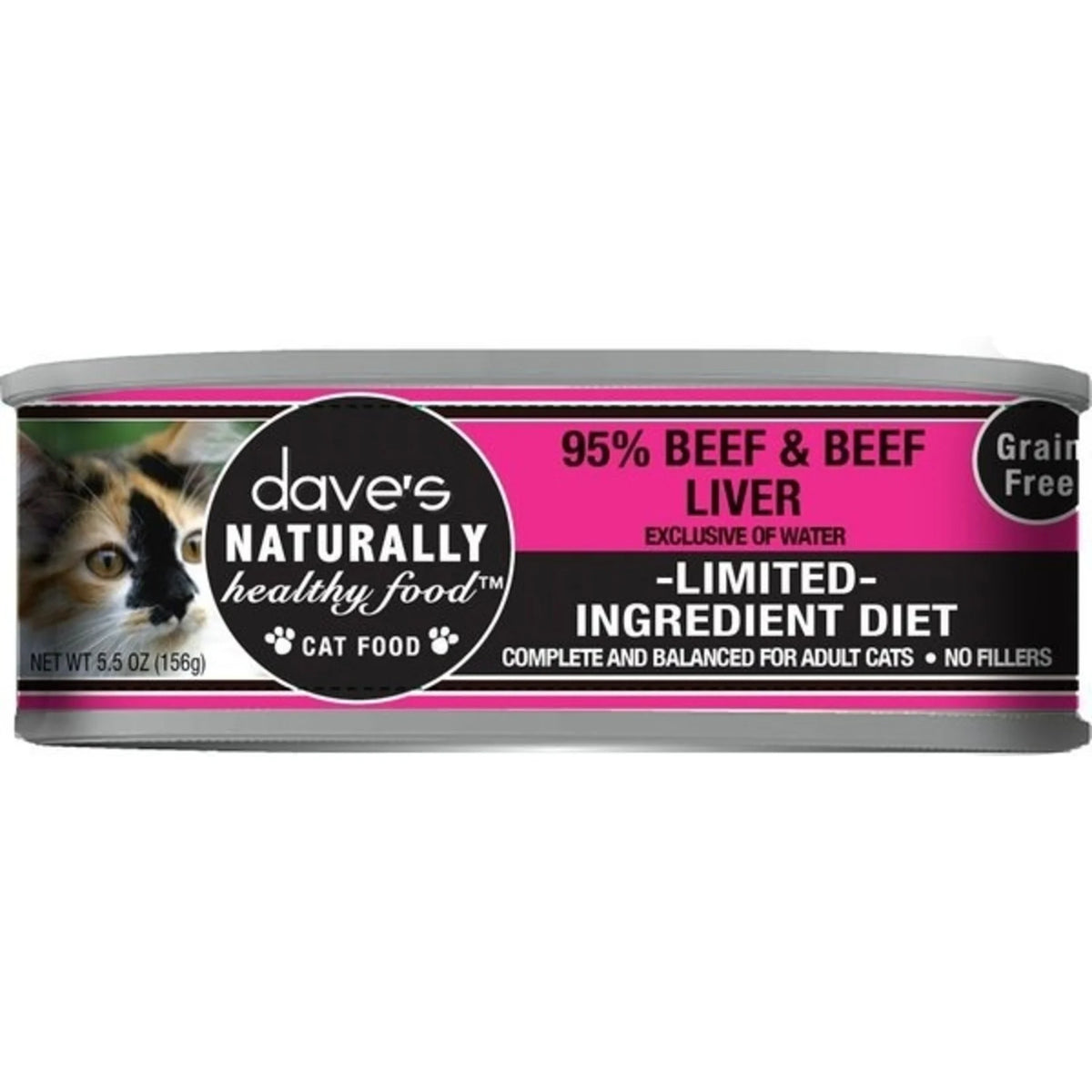 DAVES CAT GF 95% BEEF 5.5OZ