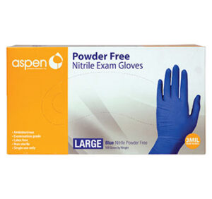 NITRILE GLOVES LG BLUE 100CT