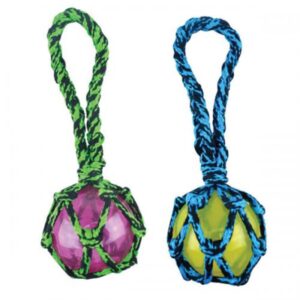 PPB PARA ROPE TUG W SQUEAK BLUE