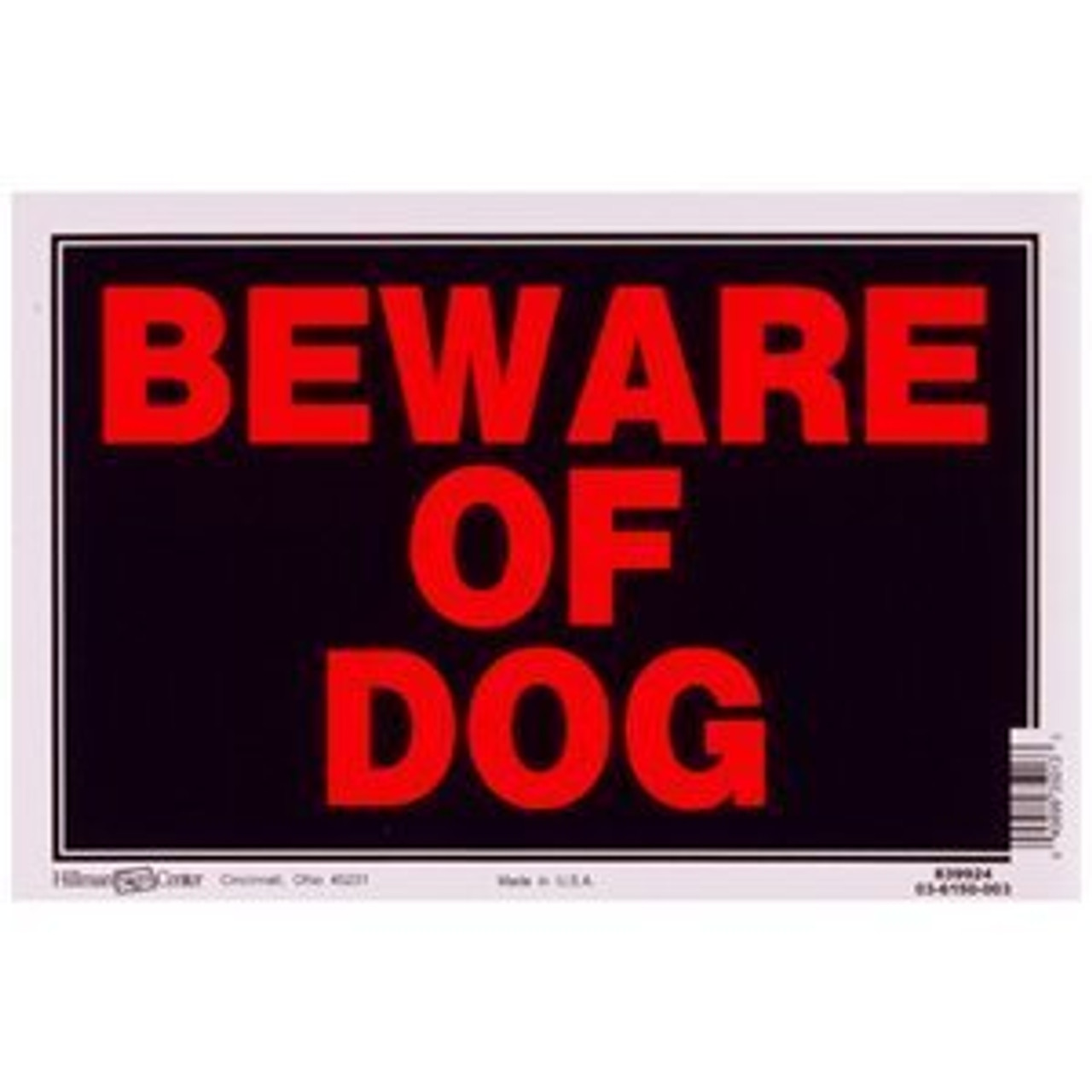 BEWARE OF DOG SIGN