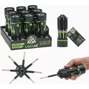 FLASHLIGHT & 7 BIT SCREWDRIVER