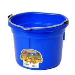 BUCKET FLATBACK 8QT GRAY LG