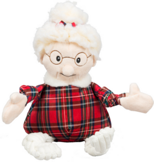 HUGGLE DOG MRS CLAUS TOY SM