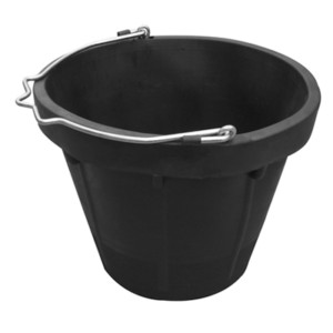 BUCKET ROUND 8QT RUBBER LG