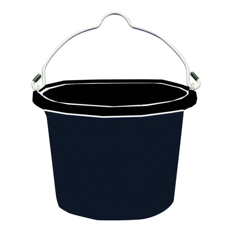BUCKET FLATBACK 8QT FF BLACK