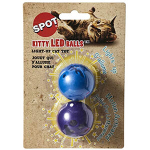 SPOT LIGHT UP KITTY BALLS LED 2P