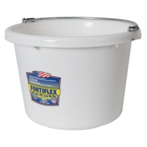 BUCKET ROUND 8QT WHITE FF
