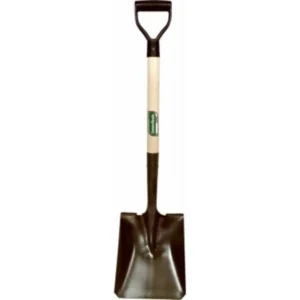 SQUARE POINT SHOVEL WOOD D HNDL