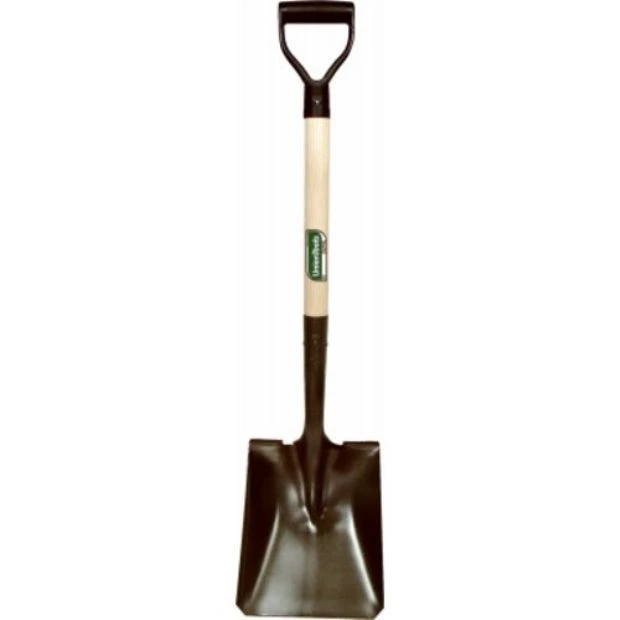 SQUARE POINT SHOVEL WOOD D HNDL